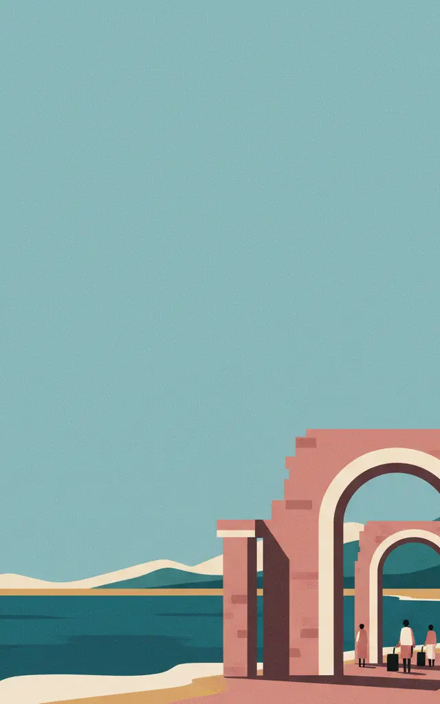 Aapravasi Ghat — illustrated travel poster