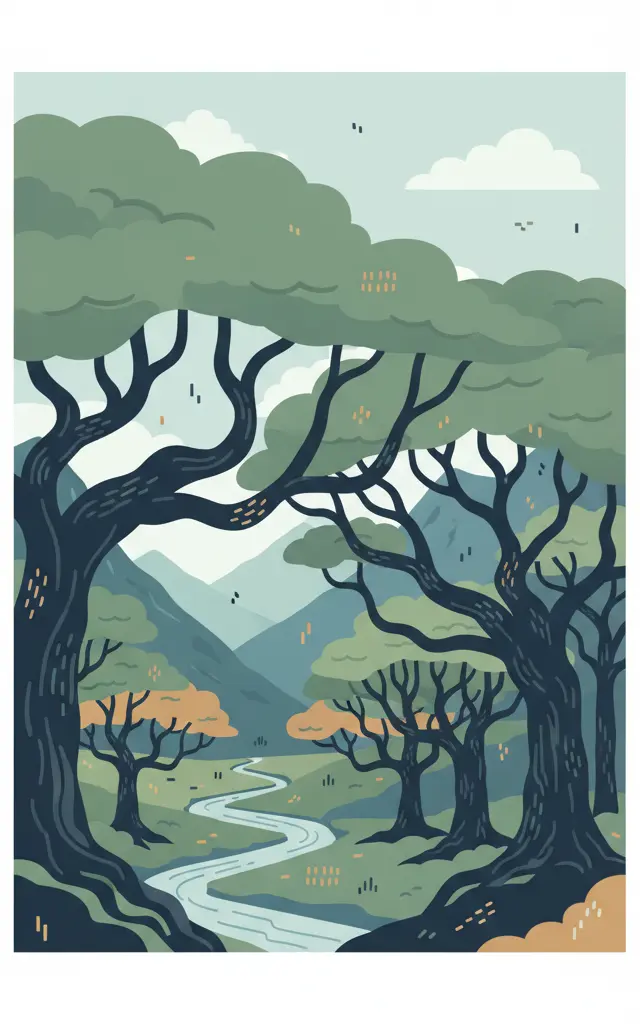 Ancient and Primeval Beech Forests of the Carpathians and Other Regions of Europe — illustrated travel poster