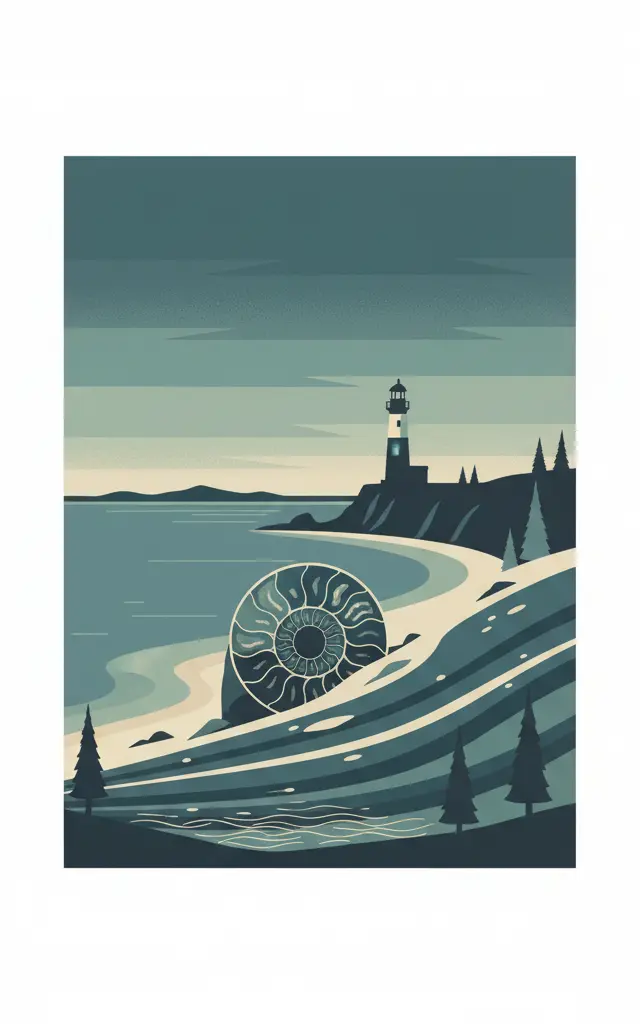 Anticosti — illustrated travel poster