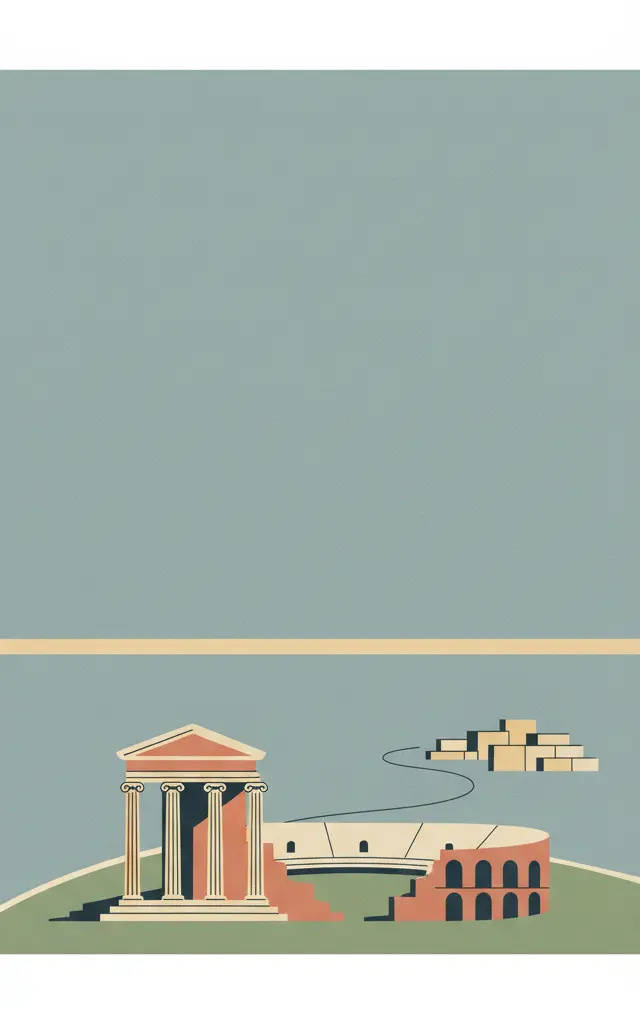 Aphrodisias — illustrated travel poster
