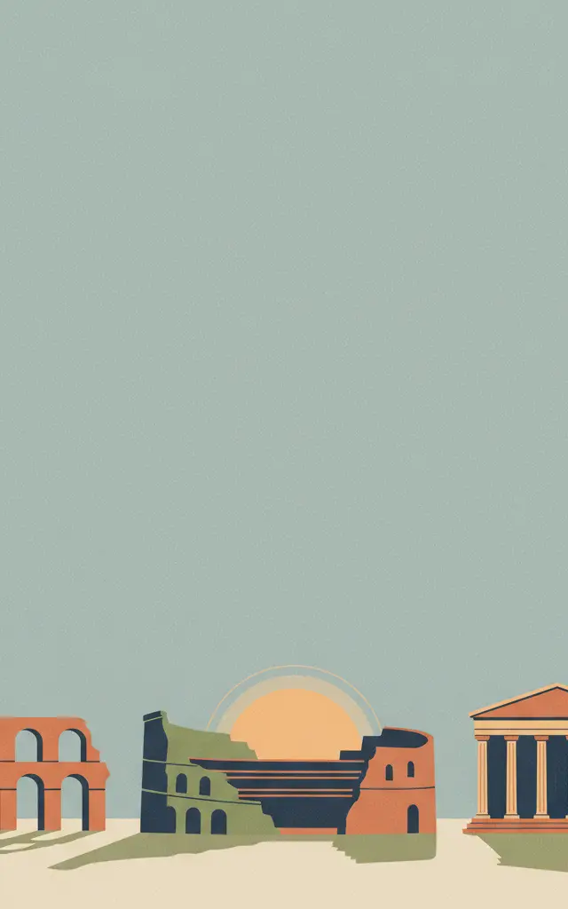 Archaeological Ensemble of Tarraco — illustrated travel poster