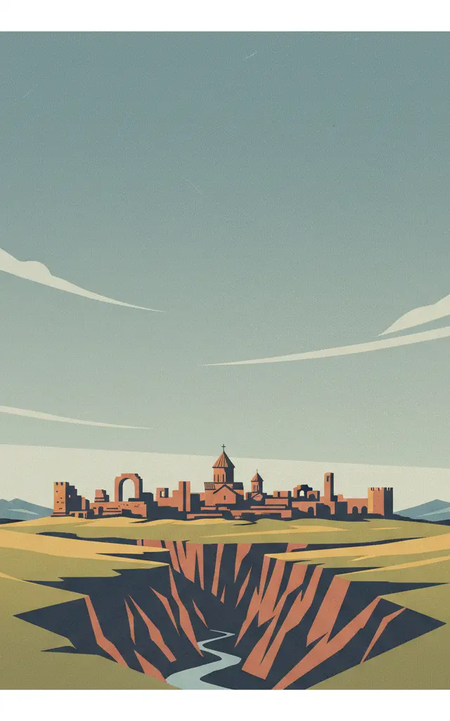 Archaeological Site of Ani — illustrated travel poster