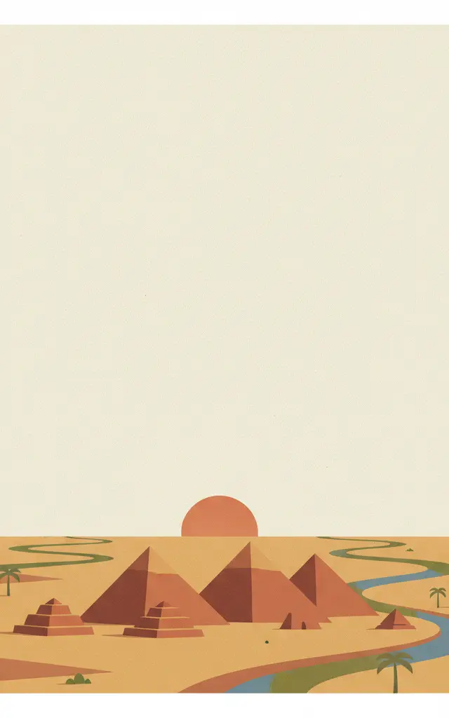 Archaeological Sites of the Island of Meroe — illustrated travel poster