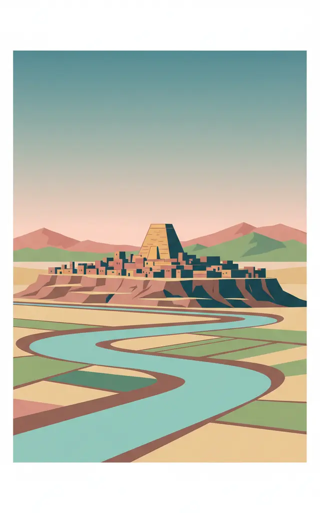 Ashur (Qal'at Sherqat) — illustrated travel poster