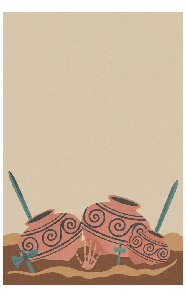 Ban Chiang Archaeological Site — illustrated travel poster