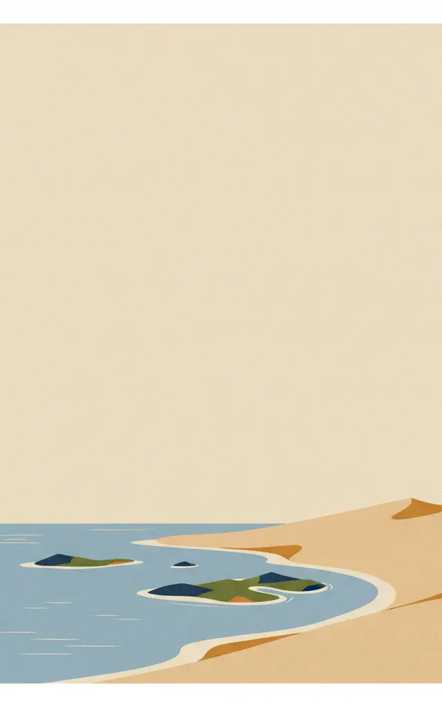 Banc d'Arguin National Park — illustrated travel poster
