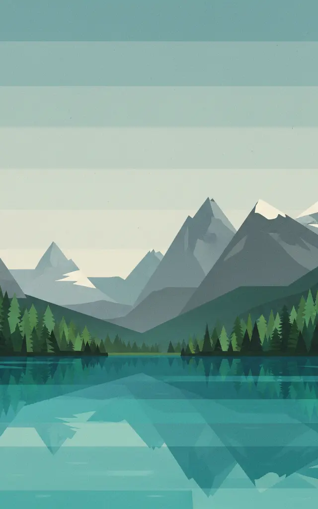 Canadian Rockies — illustrated travel poster