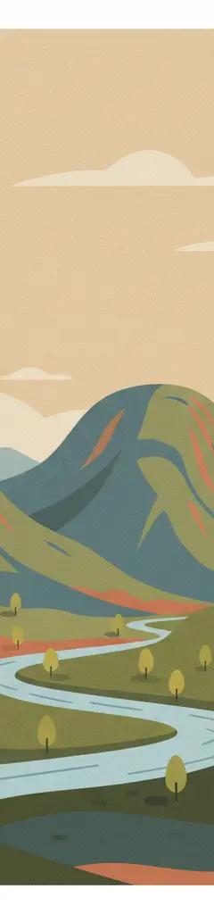 Barberton Makhonjwa Mountains — illustrated travel poster
