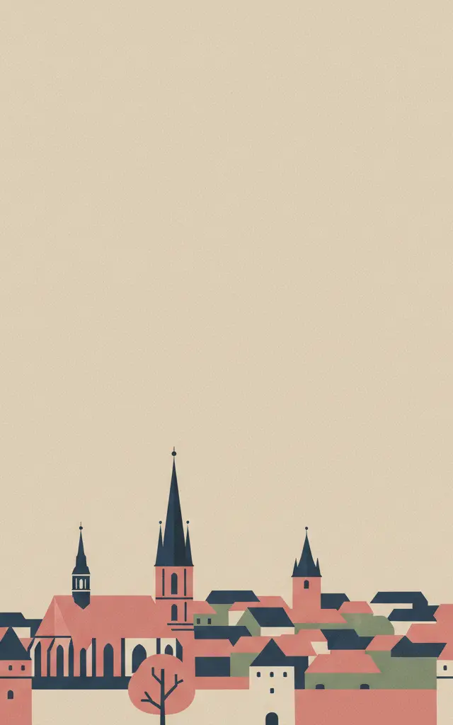 Bardejov Town Conservation Reserve — illustrated travel poster