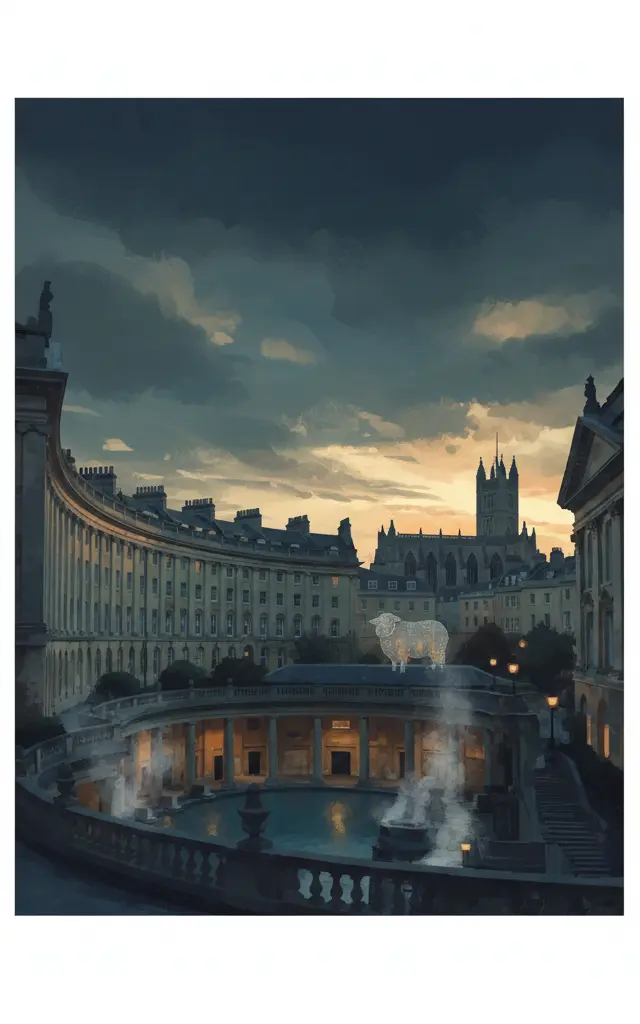 City of Bath — illustrated travel poster
