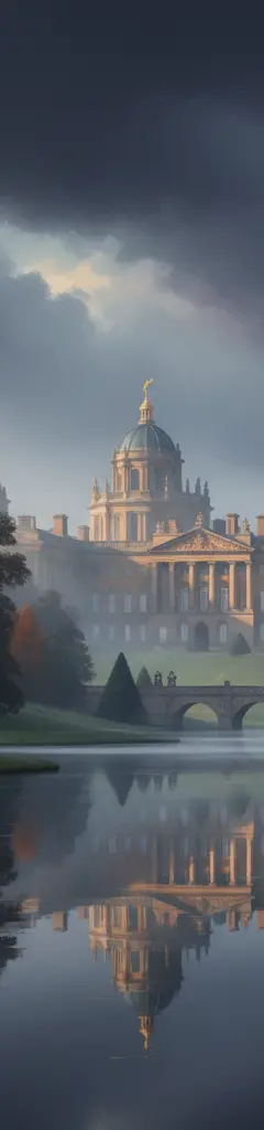 Blenheim Palace — illustrated travel poster