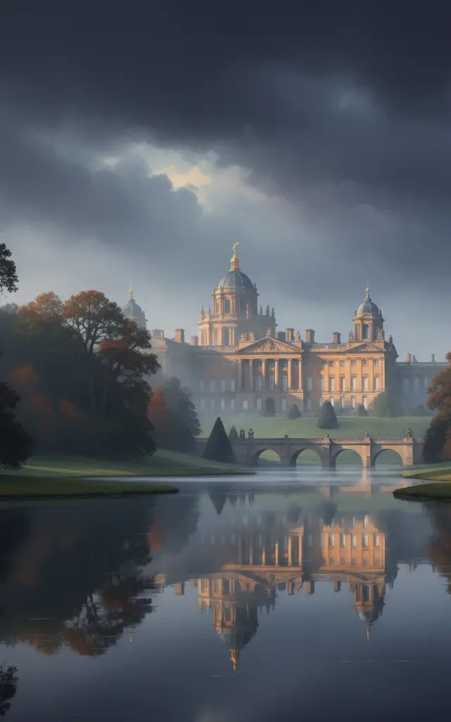 Blenheim Palace — illustrated travel poster