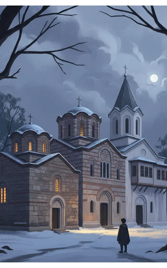 Boyana Church — illustrated travel poster