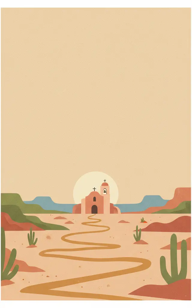 Camino Real de Tierra Adentro — illustrated travel poster