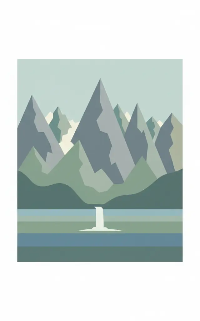 Canadian Rocky Mountain Parks — illustrated travel poster
