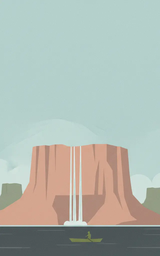 Canaima National Park — illustrated travel poster
