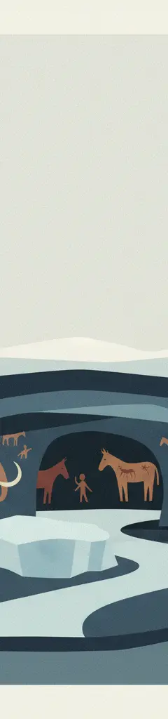 Caves and Ice Age Art in the Swabian Jura — illustrated travel poster