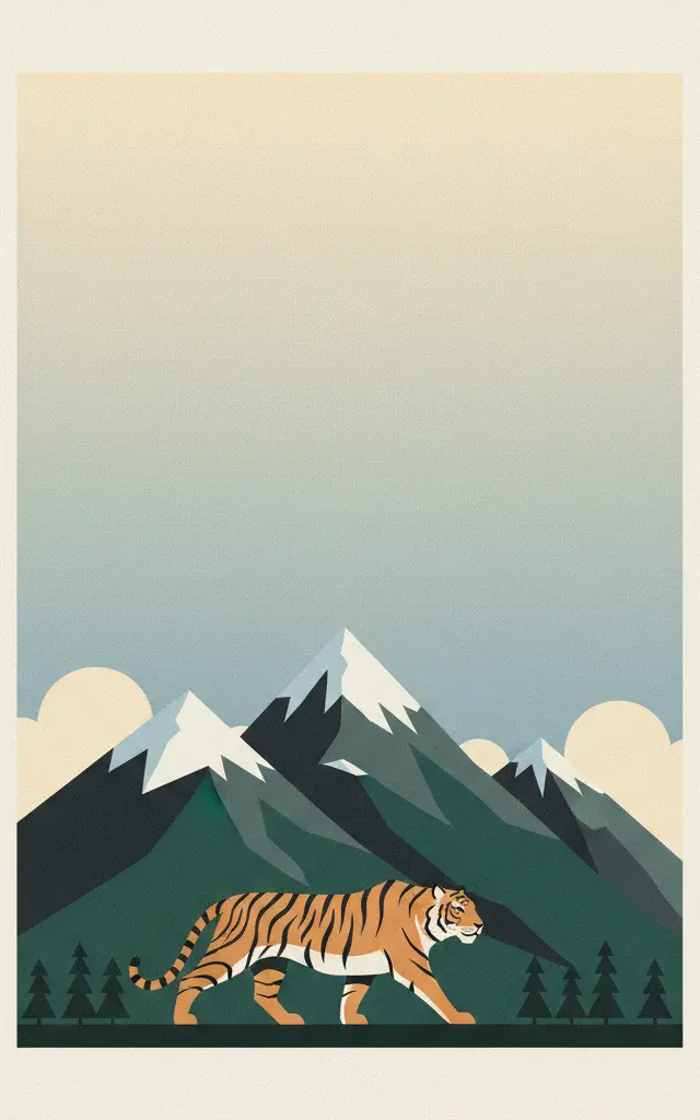 Central Sikhote-Alin — illustrated travel poster