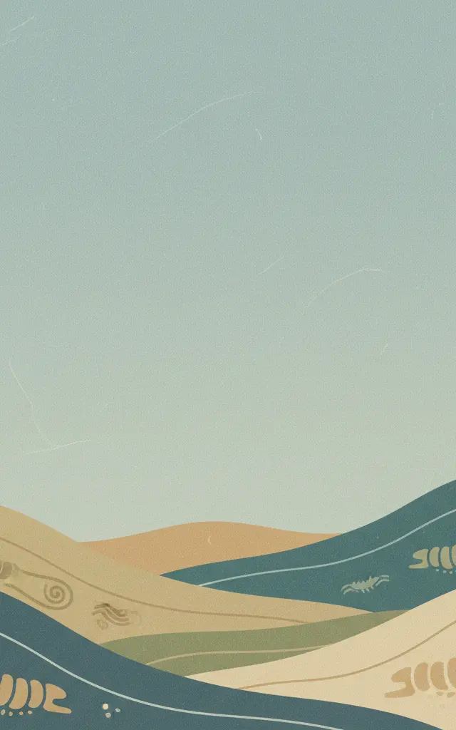 Chengjiang Fossil Site — illustrated travel poster
