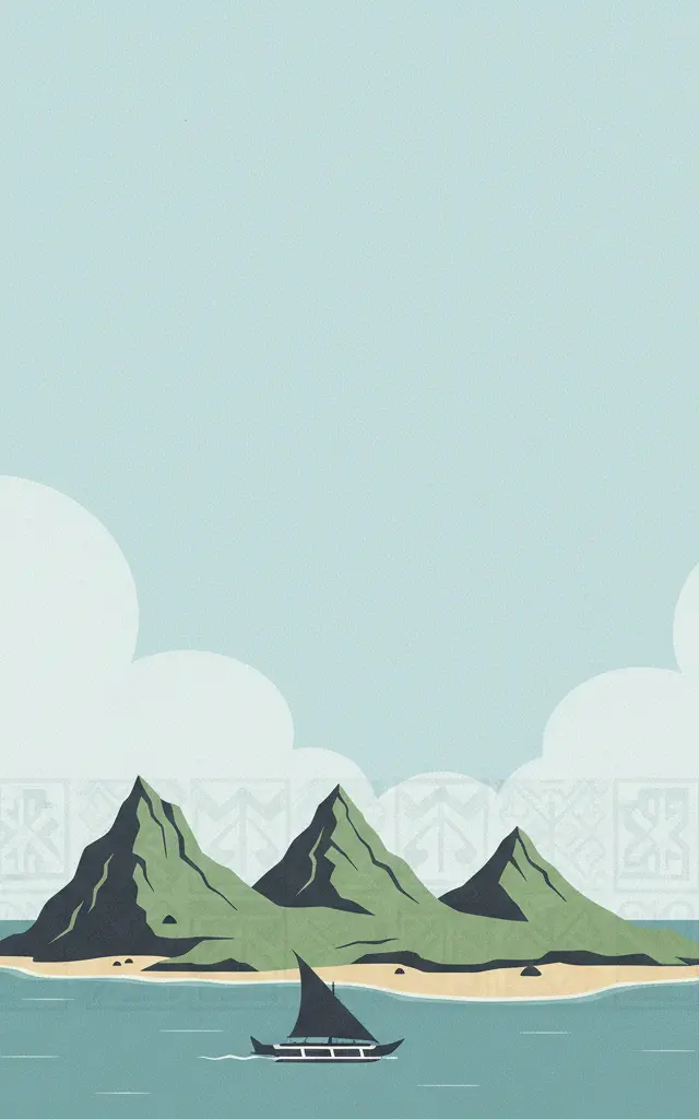 Chief Roi Mata’s Domain — illustrated travel poster