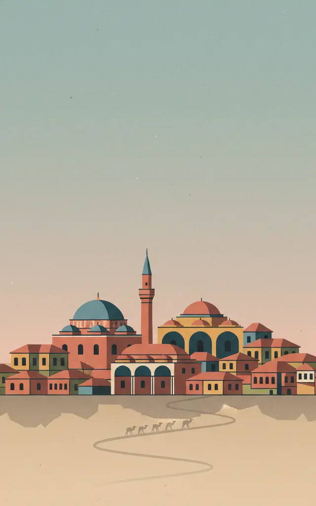 City of Safranbolu — illustrated travel poster