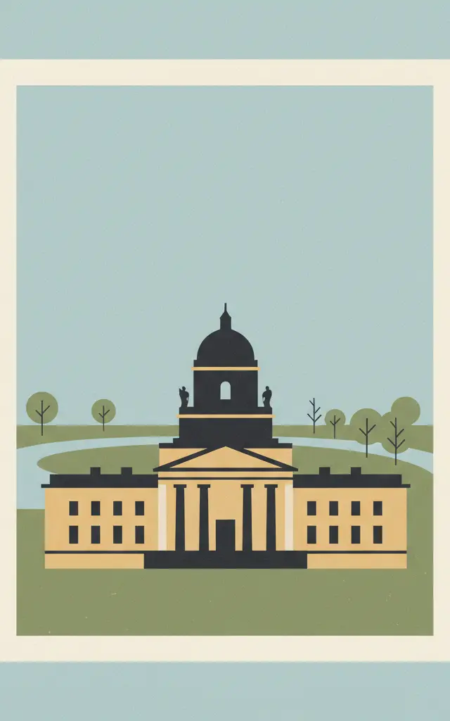 Classical Weimar — illustrated travel poster