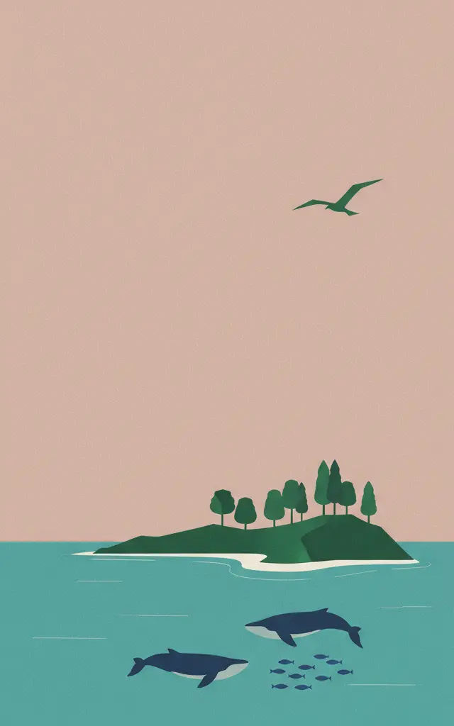 Coiba National Park and its Special Zone of Marine Protection — illustrated travel poster