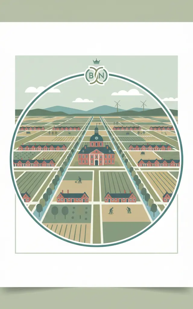 Colonies of Benevolence — illustrated travel poster