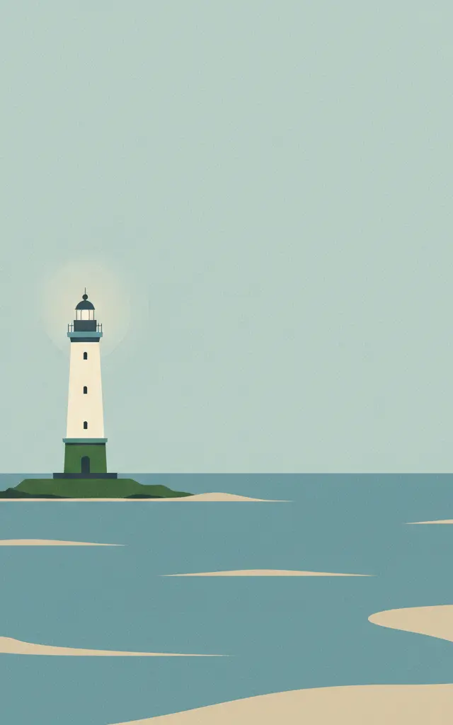 Cordouan Lighthouse — illustrated travel poster