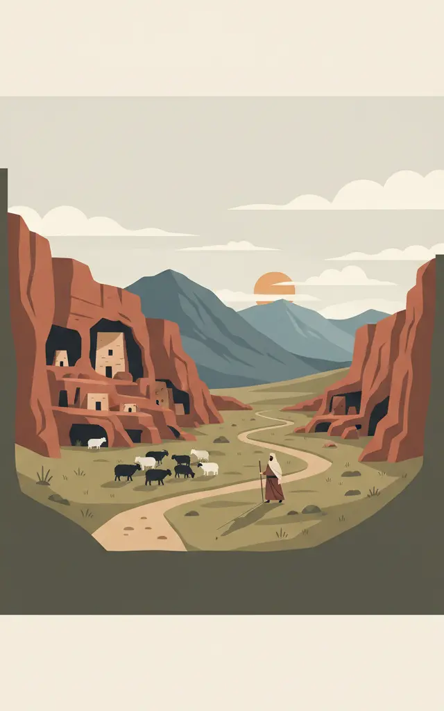 Cultural Landscape of Maymand — illustrated travel poster