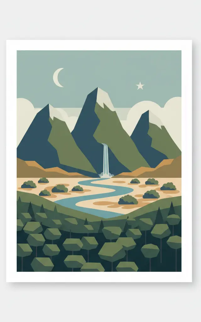 Discovery Coast Atlantic Forest Reserves — illustrated travel poster