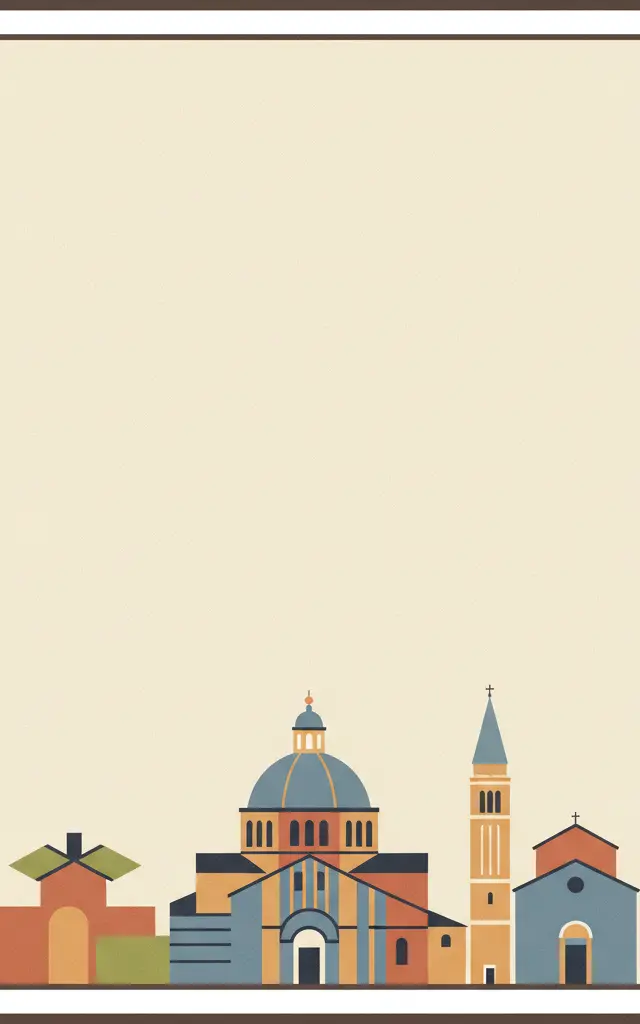 Early Christian Monuments of Ravenna — illustrated travel poster