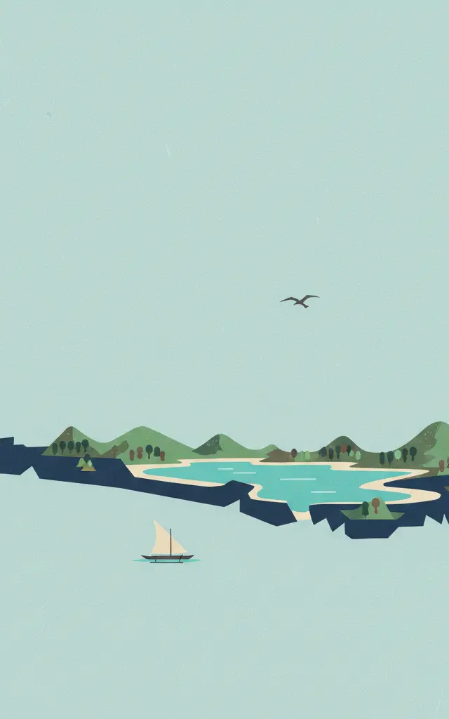 East Rennell — illustrated travel poster