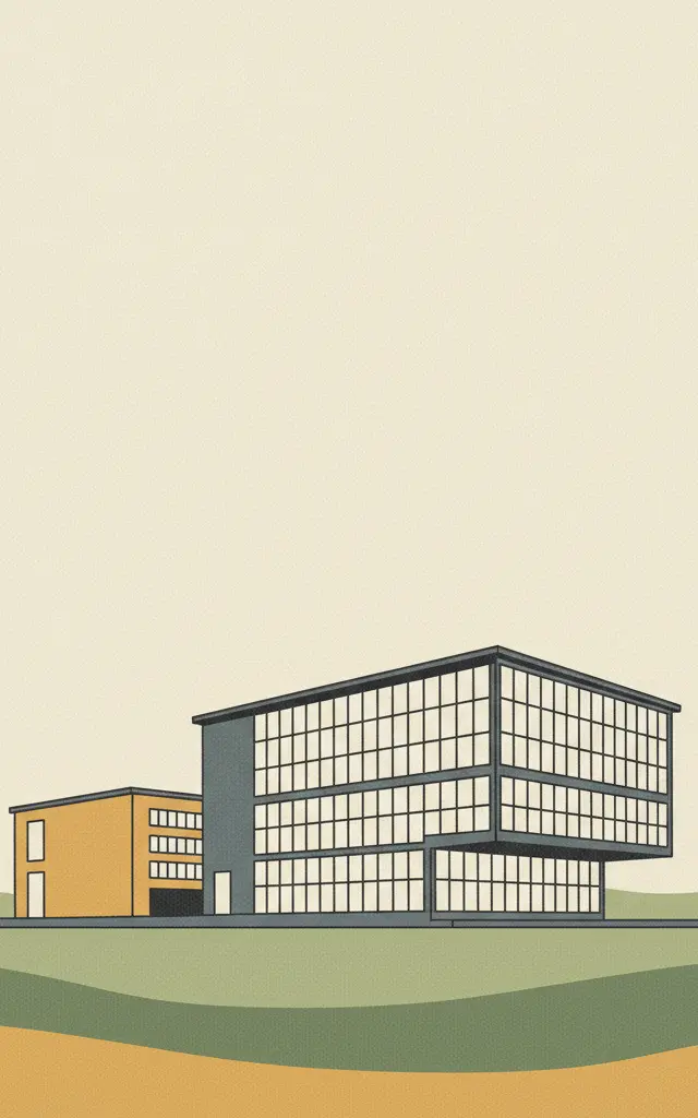 Fagus Factory in Alfeld — illustrated travel poster