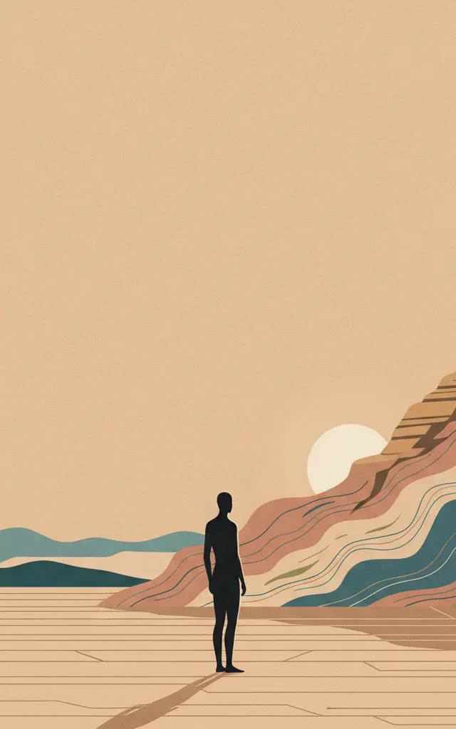 Faya Palaeolandscape — illustrated travel poster