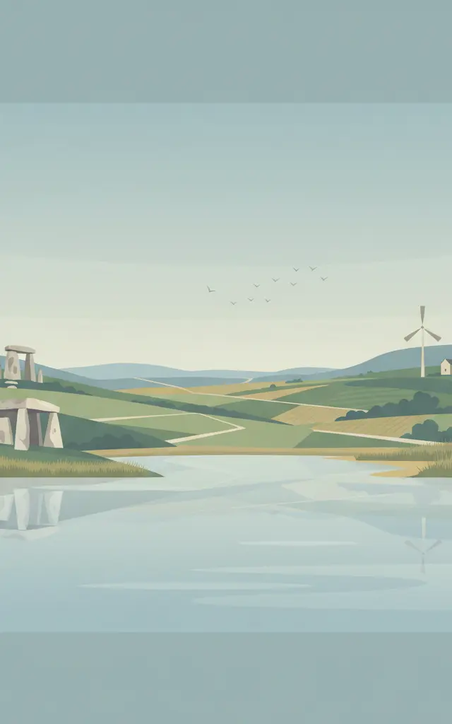 Fertö / Neusiedlersee Cultural Landscape — illustrated travel poster