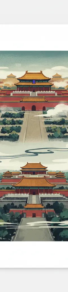 Imperial Palaces of the Ming and Qing Dynasties in Beijing and Shenyang — illustrated travel poster