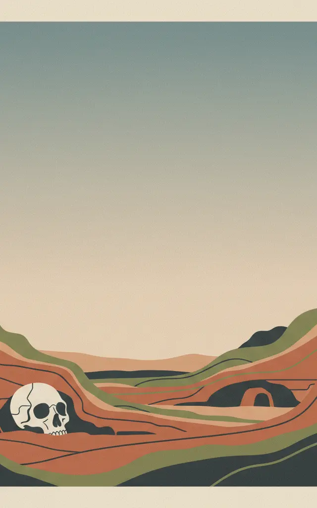 Fossil Hominid Sites of South Africa — illustrated travel poster