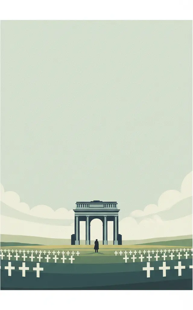 Funerary and memory sites of the First World War (Western Front) — illustrated travel poster