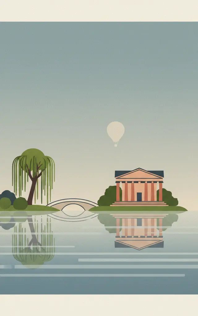 Garden Kingdom of Dessau-Wörlitz — illustrated travel poster