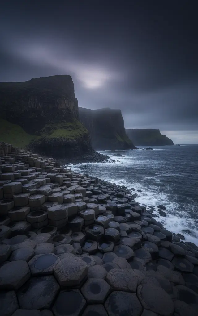 Giant's Causeway and Causeway Coast — illustrated travel poster