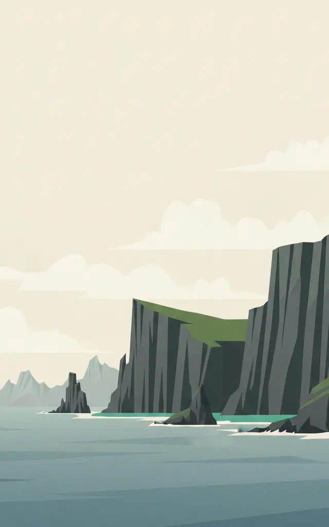 Gough and Inaccessible Islands — illustrated travel poster