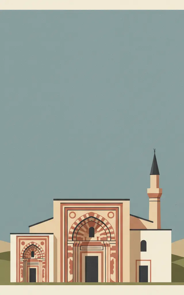 Great Mosque and Hospital of Divriği — illustrated travel poster