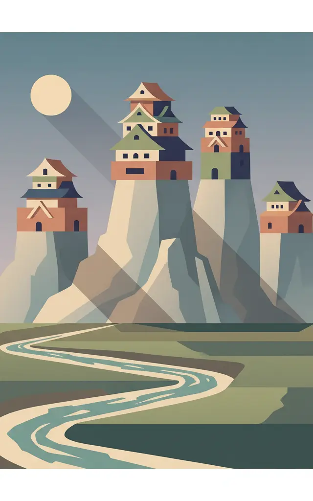 Gusuku Sites and Related Properties of the Kingdom of Ryukyu — illustrated travel poster