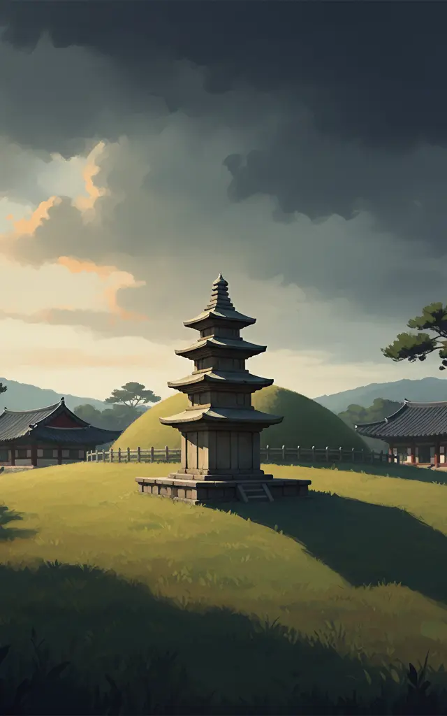 Gyeongju Historic Areas — illustrated travel poster