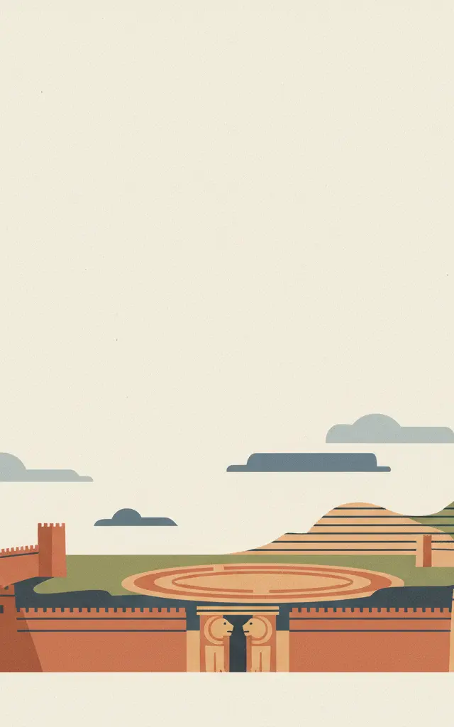 Hattusha: the Hittite Capital — illustrated travel poster