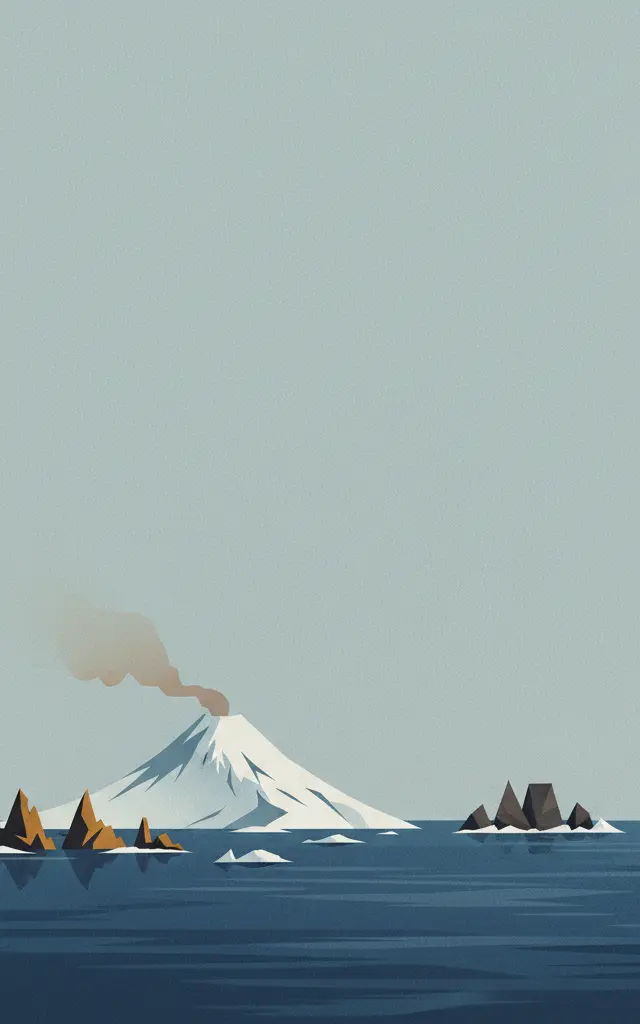 Heard and McDonald Islands — illustrated travel poster