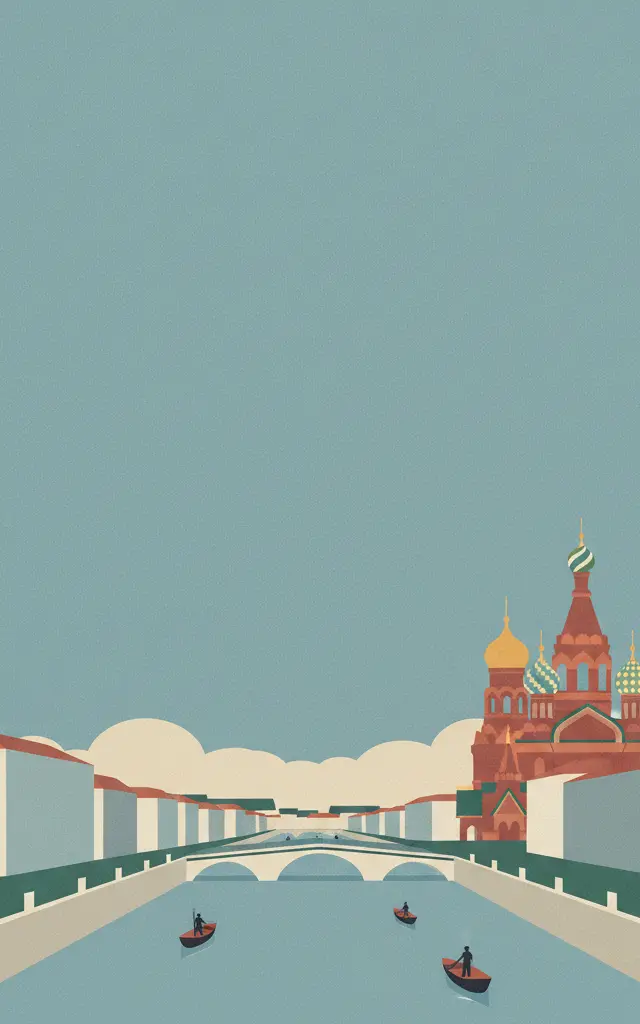Historic Centre of Saint Petersburg and Related Groups of Monuments — illustrated travel poster