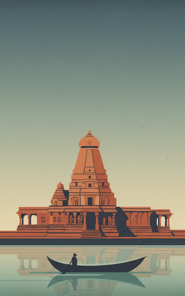 Kakatiya Rudreshwara (Ramappa) Temple, Telangana — illustrated travel poster