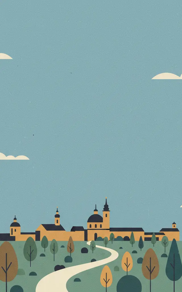 Kalwaria Zebrzydowska: the Mannerist Architectural and Park Landscape Complex and Pilgrimage Park — illustrated travel poster